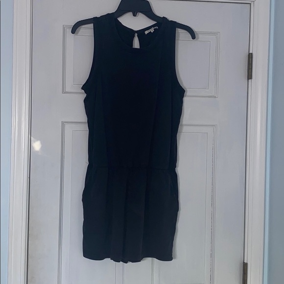NWOT Adira Washed black sleeveless romper size M - Picture 2 of 14